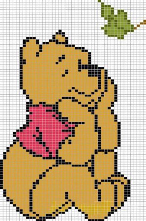 Вышивка крестом схемы Винни пух