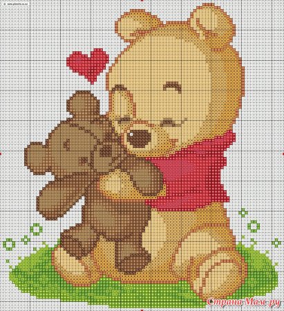 Винни пух вышивка
