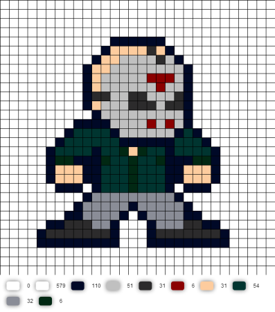 Джейсон Вурхис пиксель арт