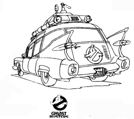 Рисунок лизуна из охотников за привидениями карандашом