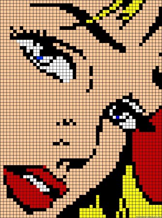 Рисунки по клеточкам слож