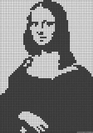 Мона Лиза филейное вязание