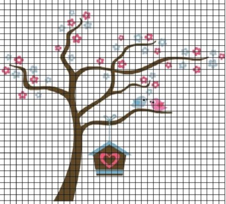 Дерево по клеткам