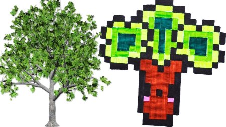 Дерево по клеточкам