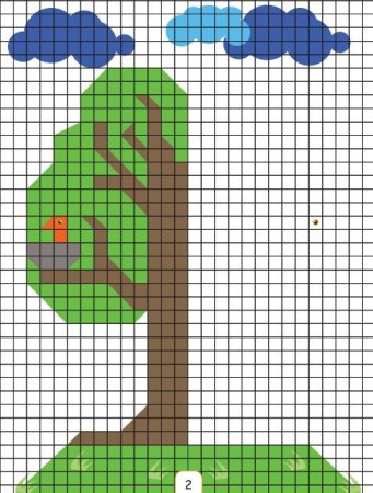 Дерево по клеточкам