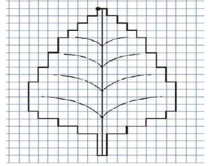 Монохромная вышивка пейзаж