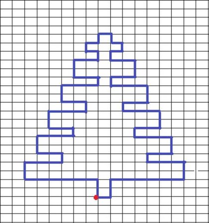 Графический диктант зима для дошкольников