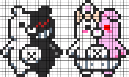 Монокума Pixel Art