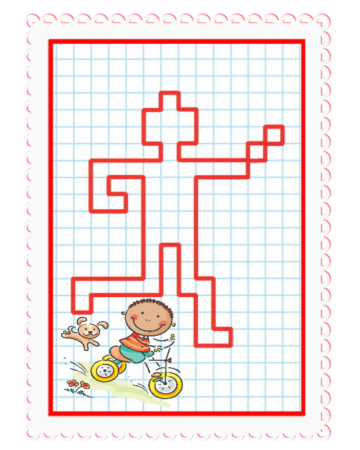 Рисование по клеточкам робот