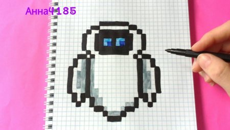 Рисование по клеточкам робот