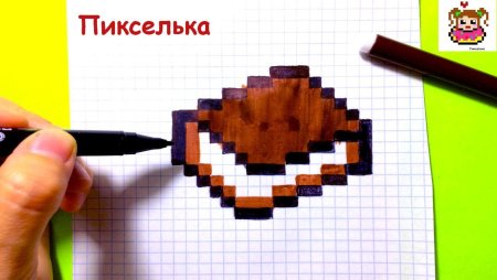 Печенье по клеточкам в тетради