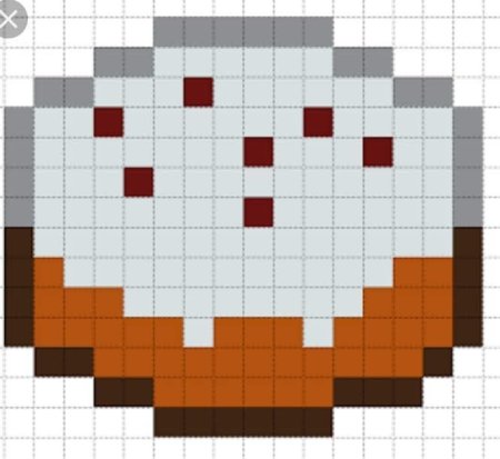 Торт из МАЙНКРАФТА по клеточкам