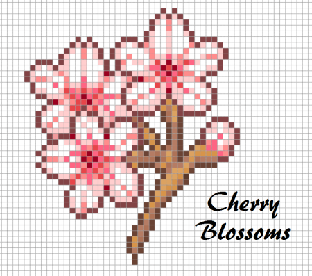 Вышивка Сакура крестиком