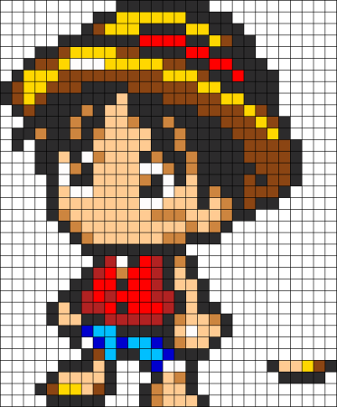 Луффи пиксель