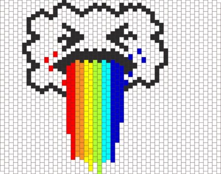 Рисунки в клеточку