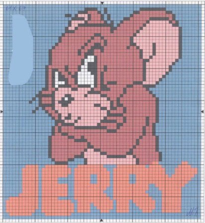 Рисунки в клеточку