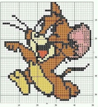 Вышивка крестом животные из мультфильмов