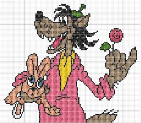 Вышивка крестиком из мультиков