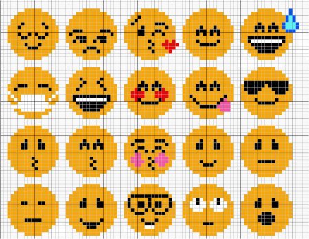 Смайлик вышивка