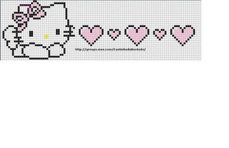 Фенечки из бисера с Хеллоу Китти