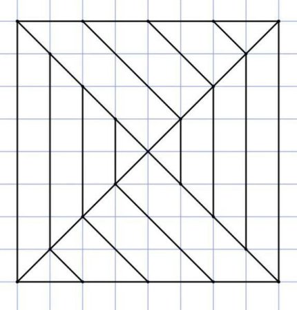 Геометрические фигуры по клеточкам