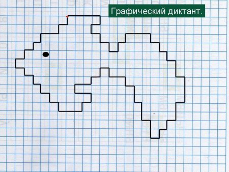 Графический диктант рыбка