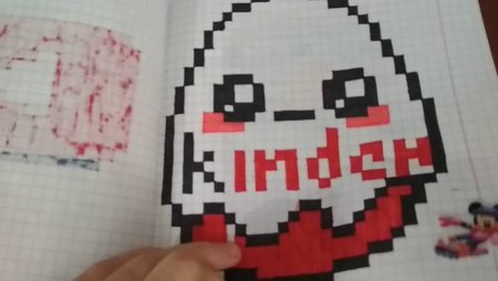 Рисунки по клеточкам Киндер