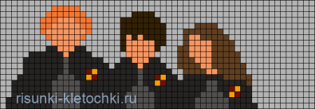 Фенечки схемы прямого плетения Гарри Поттер