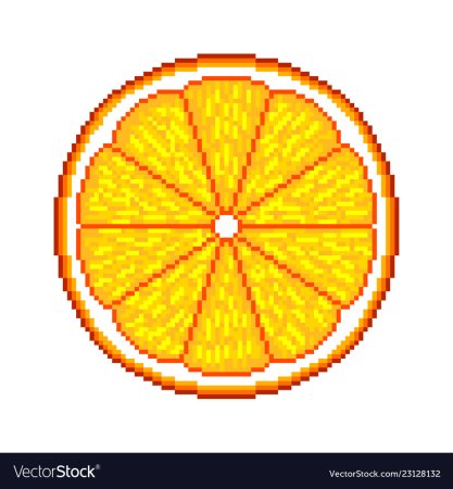 Апельсин пиксель