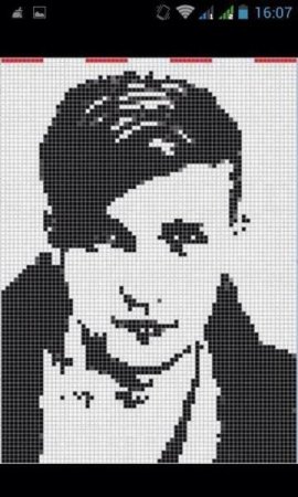 Рисунки по клеточкам люди