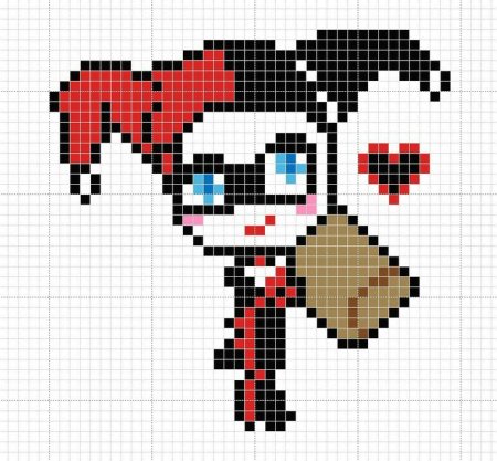 Крутые рисунки по клеточкам в тетради