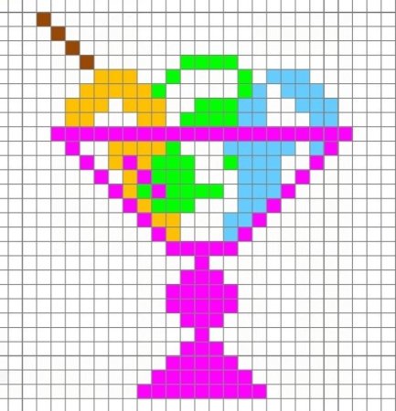 Рисунки по клеточкам маленькие