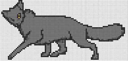 Схемы фенечек прямым плетением волк