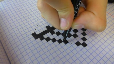 Рисунки по клеточкам из инстаграмма Ксюша Куприковой