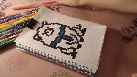 Рисунки по клеточкам Ксении Куприковой