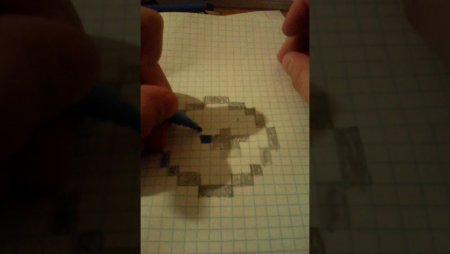 Глаза человека по клеткам