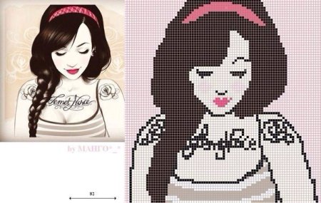 Картинки по клеточкам