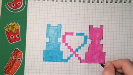 Рисунки по клеточкам подписаться