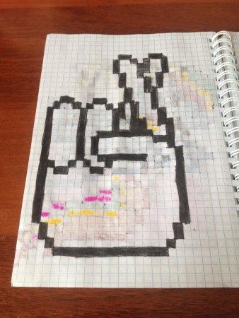 Рисунки по квадратикам в тетради