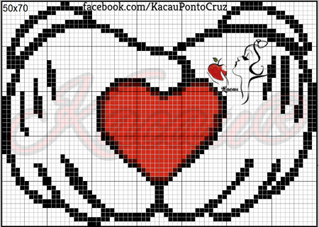 Рисунки по клеточкам в тетради любовные