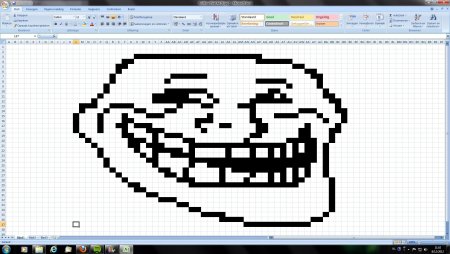 Пиксельные рисунки excel