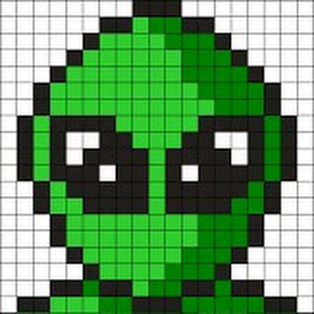 Пиксельное рисование по клеточкам