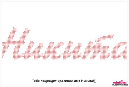 Схема к имени Никита