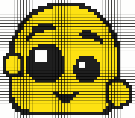 Рисунки по клеточкам смайлики