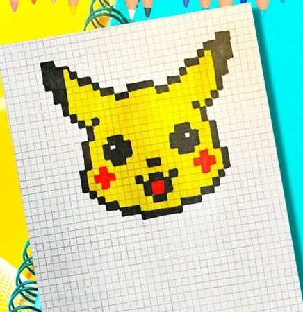 Аниме вышивка крестом схемы Пикачу