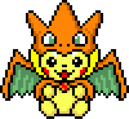 Пичу пиксельный покемон