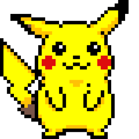 Рисунки по клеточкам покемоны