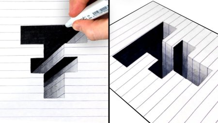 Оптические иллюзии в тетради в клетку