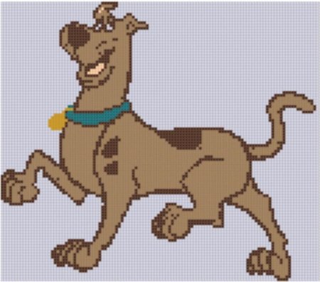 Пальма по клеткам