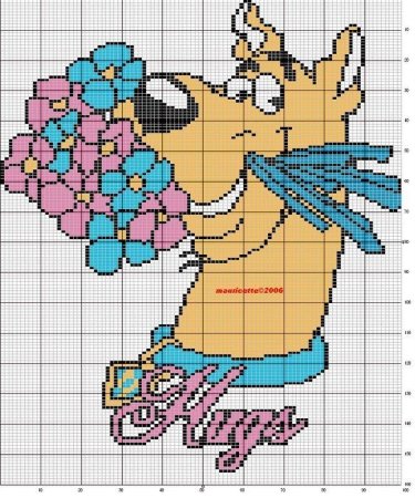 Скуби Ду из термомозаики